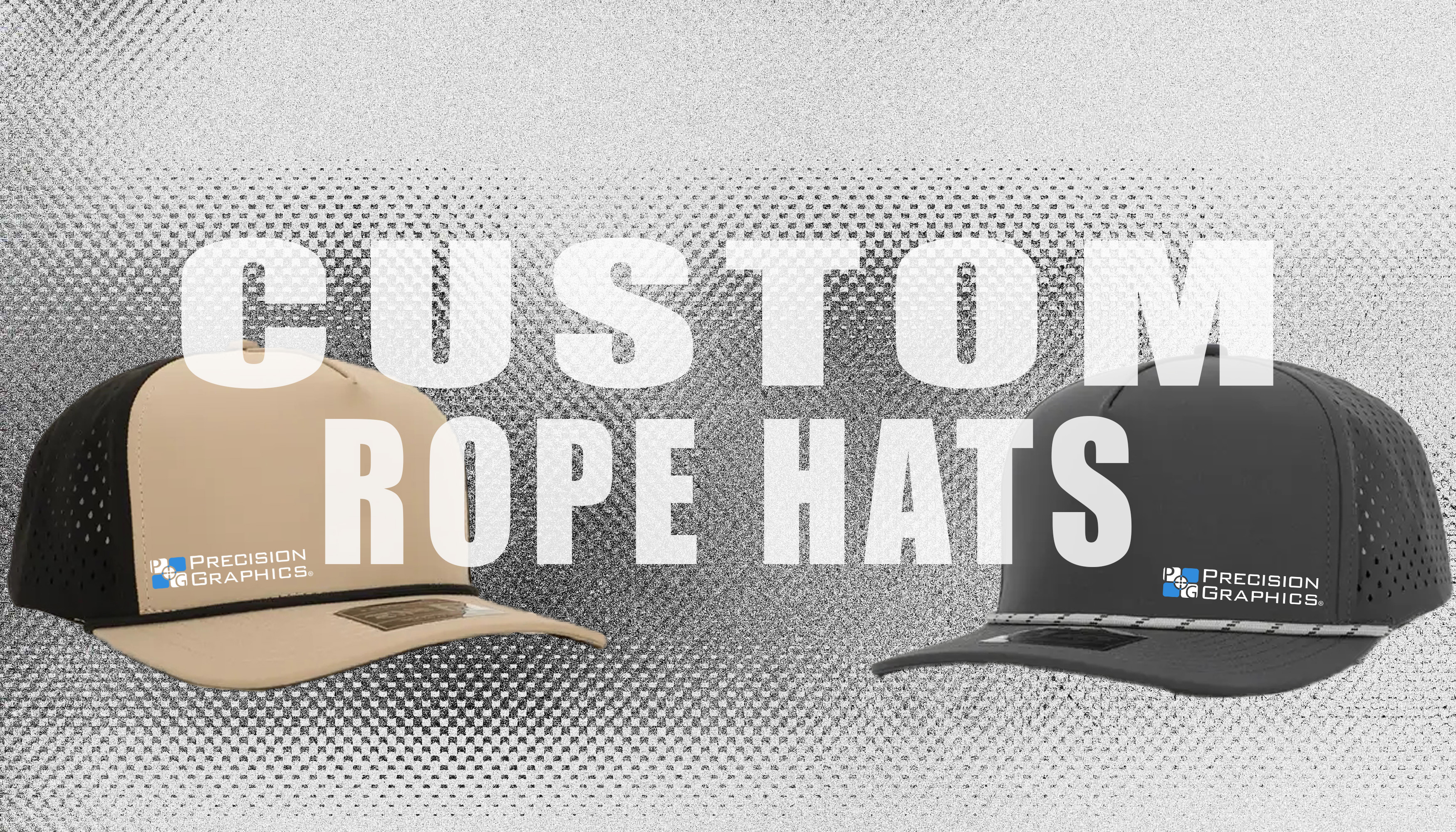 Custom rope hats decorated by Precision Graphics in Tempe, AZ
