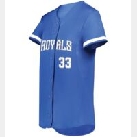 Ladies Cutter+ Full Button Softball Jersey Thumbnail