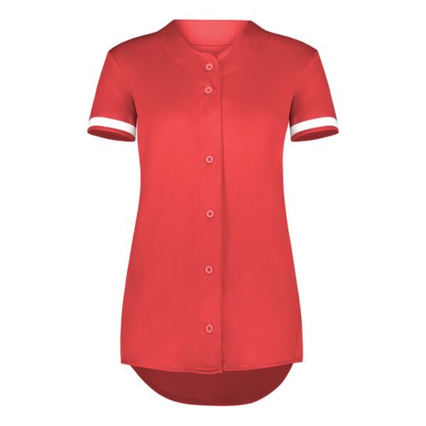 Ladies Cutter+ Full Button Softball Jersey Thumbnail