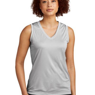 Ladies Sleeveless PosiCharge ® Competitor V Neck Tee Thumbnail