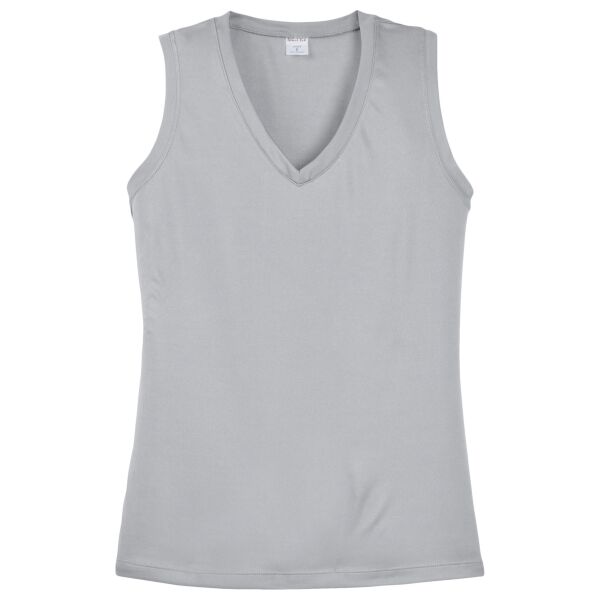 Ladies Sleeveless PosiCharge ® Competitor V Neck Tee Thumbnail
