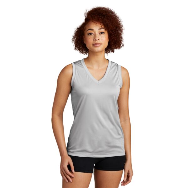 Ladies Sleeveless PosiCharge ® Competitor V Neck Tee Thumbnail