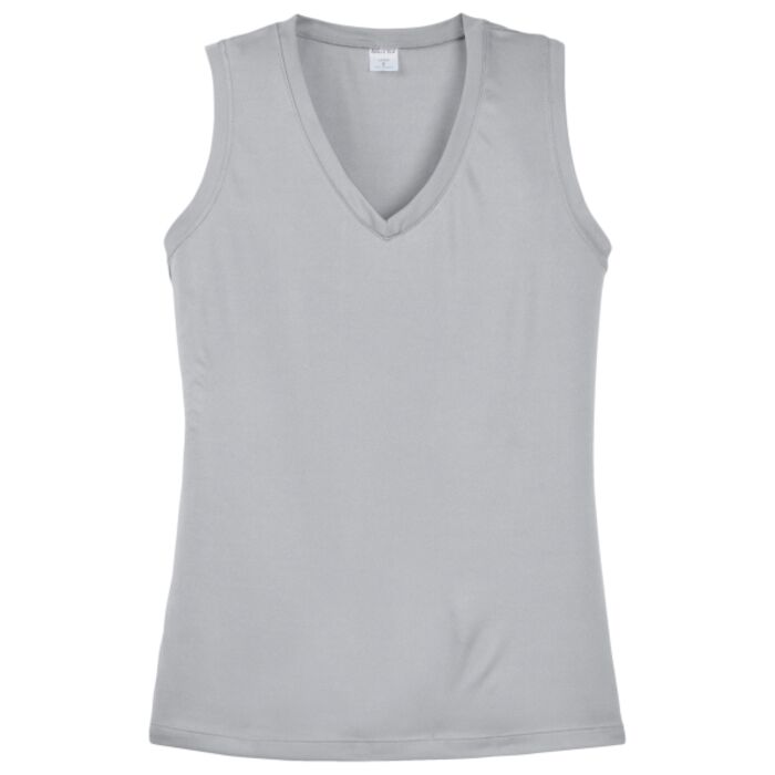 Ladies Sleeveless PosiCharge ® Competitor V Neck Tee Thumbnail