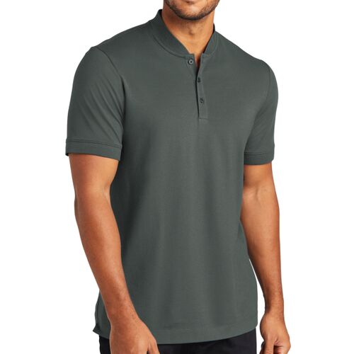 Stretch Pique Henley Thumbnail