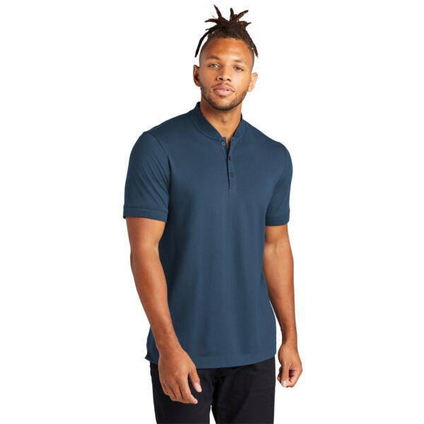 Stretch Pique Henley Thumbnail