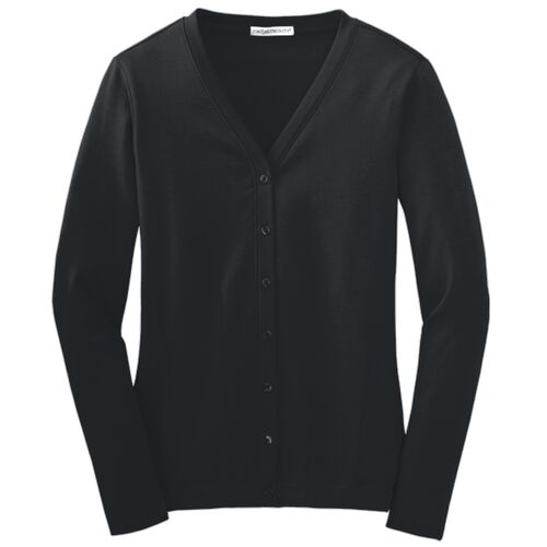Ladies Modern Stretch Cotton Cardigan Thumbnail
