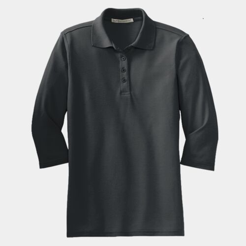 Ladies Silk Touch 3/4 Sleeve Polo Thumbnail