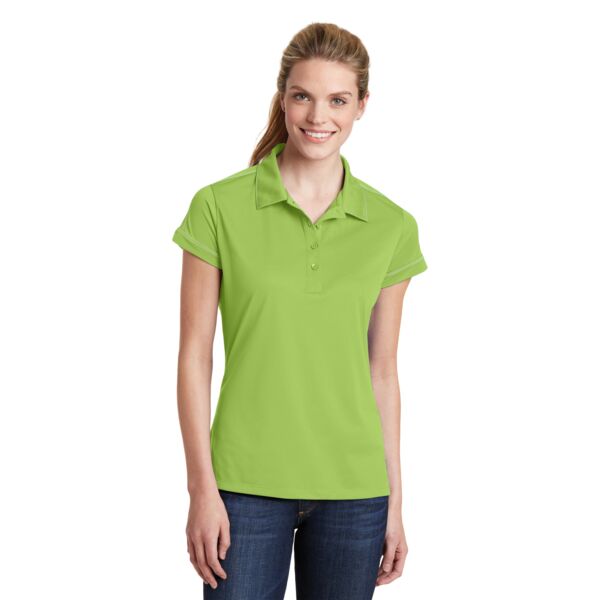 Ladies Contrast Stitch Micropique Sport Wick® Polo Thumbnail
