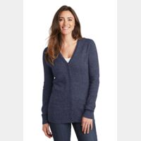 Ladies Marled Cardigan Sweater Thumbnail