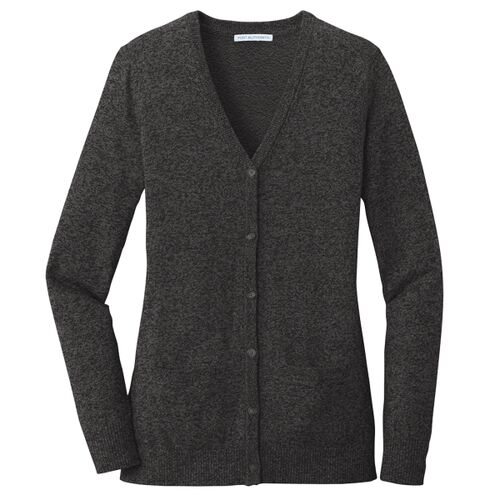 Ladies Marled Cardigan Sweater Thumbnail