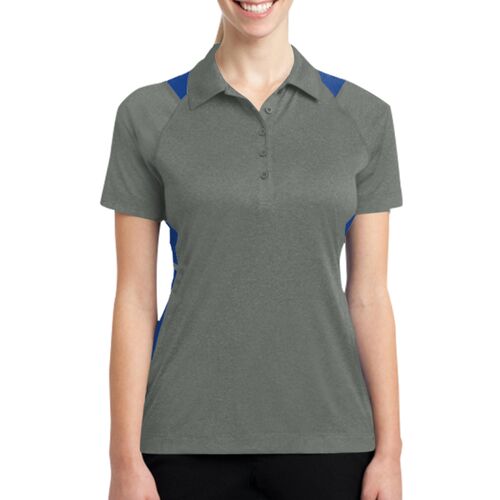 Ladies Heather Colorblock Contender Polo Thumbnail