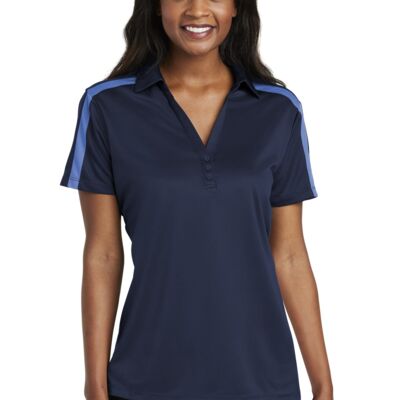 Ladies Silk Touch Performance Colorblock Stripe Polo Thumbnail