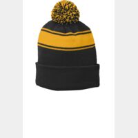 Stripe Pom Pom Beanie Thumbnail