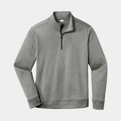 PosiCharge ® Sport Wick ® Heather Fleece 1/4 Zip Pullover Thumbnail