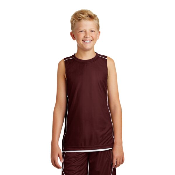Youth PosiCharge ® Mesh Reversible Sleeveless Tee Thumbnail