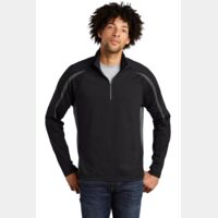 Sport Wick ® Stretch 1/2 Zip Colorblock Pullover Thumbnail