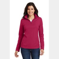Ladies Pinpoint Mesh 1/2 Zip Thumbnail