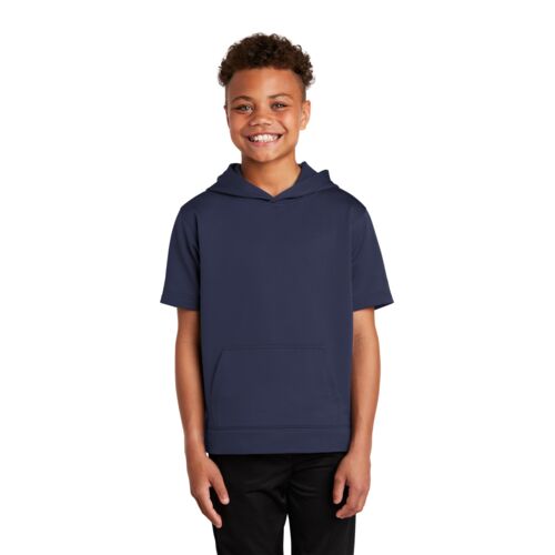 Youth Sport Wick ® Fleece Short Sleeve Hooded Pullover Thumbnail