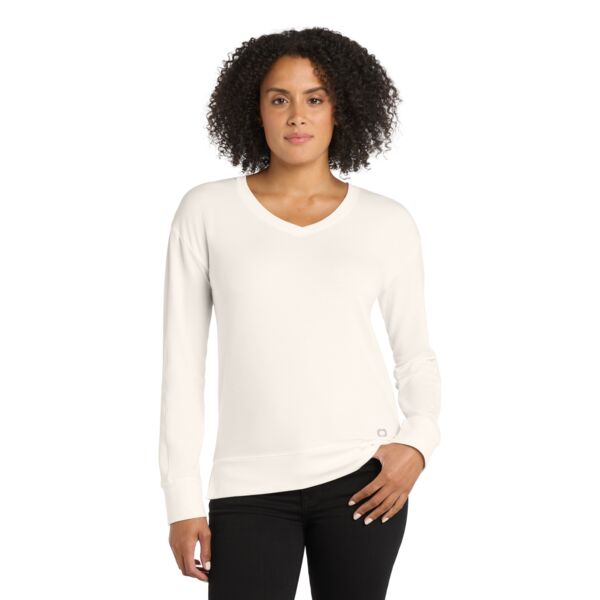 Ladies Luuma Flex Long Sleeve V Neck Thumbnail