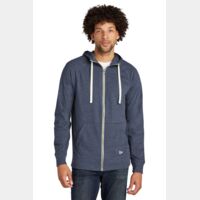 Sueded Cotton Blend Full Zip Hoodie Thumbnail
