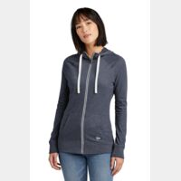 Ladies Sueded Cotton Blend Full Zip Hoodie Thumbnail