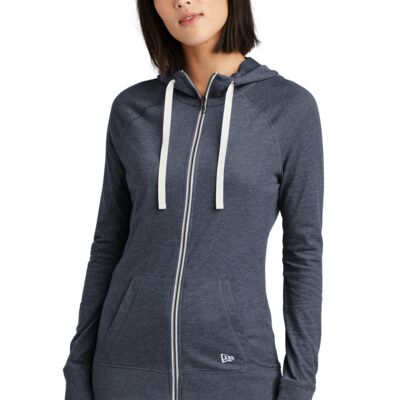 Ladies Sueded Cotton Blend Full Zip Hoodie Thumbnail