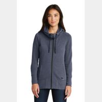 Ladies Tri Blend Fleece Full Zip Hoodie Thumbnail