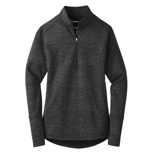 Ladies Sport Wick ® Stretch Reflective Heather 1/2 Zip Pullover Thumbnail