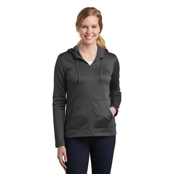 Ladies Therma FIT Full Zip Fleece Hoodie Thumbnail