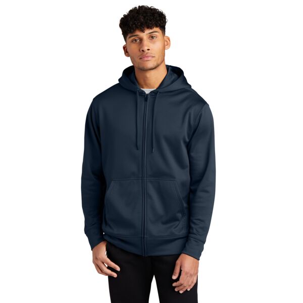 Sport Wick ® Fleece Full Zip Hooded Jacket Thumbnail