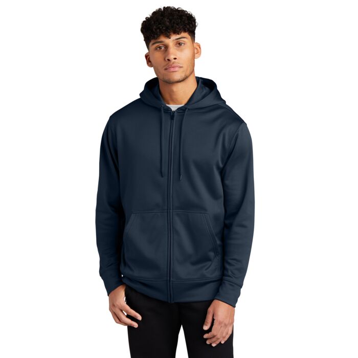 Sport Wick ® Fleece Full Zip Hooded Jacket Thumbnail