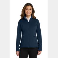 Ladies Grid Fleece Jacket Thumbnail