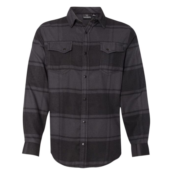 Snap Front Plaid Flannel Shirt Thumbnail