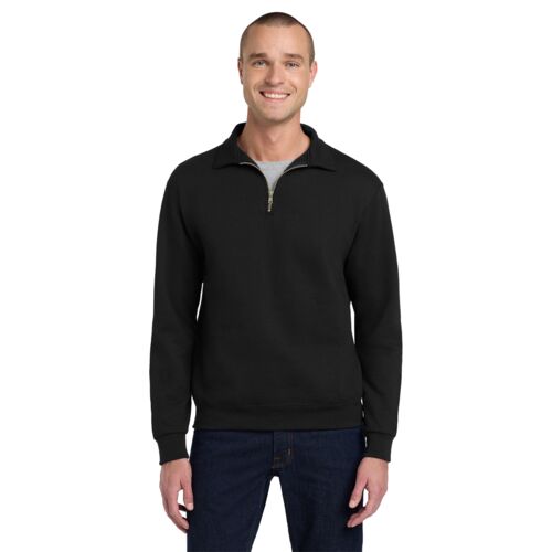 Super Sweats 1/4 Zip Sweatshirt with Cadet Collar Thumbnail