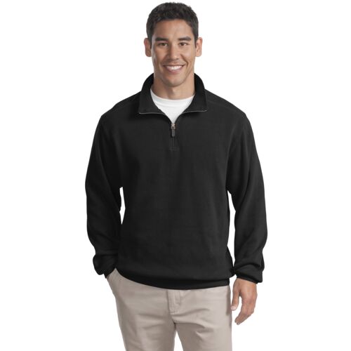 Port Authority® - Flatback Rib 1/4-Zip Pullover. F220  Thumbnail