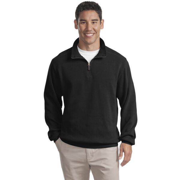 Port Authority® - Flatback Rib 1/4-Zip Pullover. F220  Thumbnail