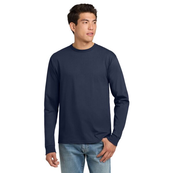 Tagless 100% Cotton Long Sleeve T Shirt Thumbnail