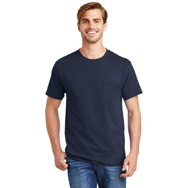 Tagless T Shirt with Pocket Thumbnail