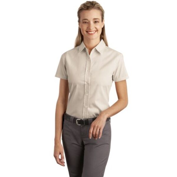 Ladies Short Sleeve Easy Care, Soil Resistant Shirt Thumbnail
