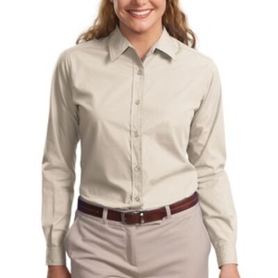 Ladies Long Sleeve Easy Care, Soil Resistant Shirt Thumbnail