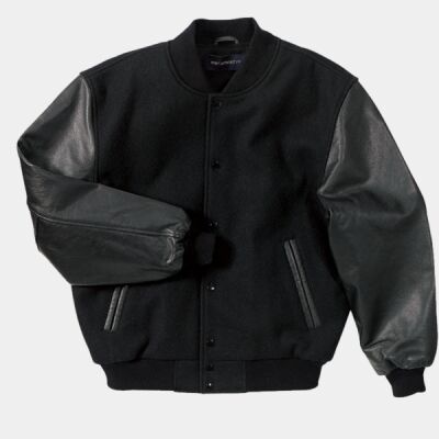 Wool and Leather Letterman Jacket Thumbnail