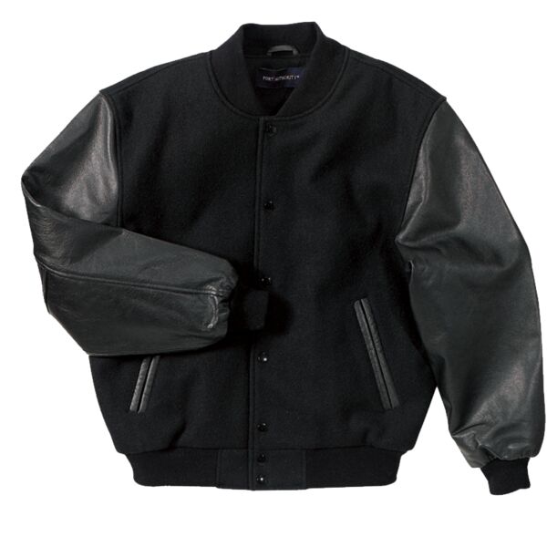 Wool and Leather Letterman Jacket Thumbnail