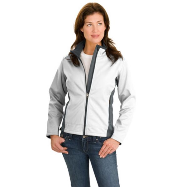 Ladies Two Tone Soft Shell Jacket Thumbnail