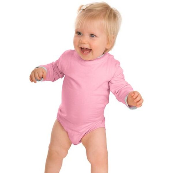 Infant Long Sleeve 1 Piece with Shoulder Snaps Thumbnail