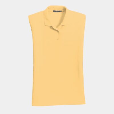 Port Authority® - Ladies Silk Touch™ Sleeveless Polo. L500SVLS  Thumbnail