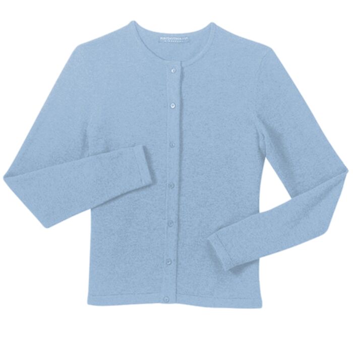 Port Authority® - Ladies Fine-Gauge Crewneck Cardigan Sweater. LSW280 Thumbnail