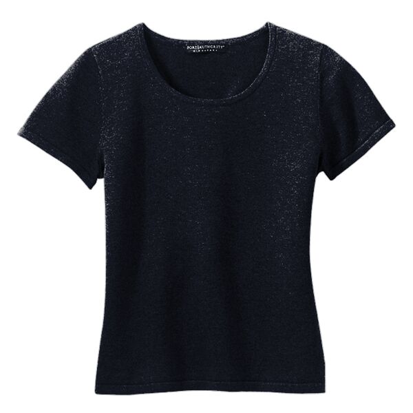 Port Authority® - Ladies Fine-Gauge Short Sleeve Scoop Neck Sweater. LSW282 Thumbnail