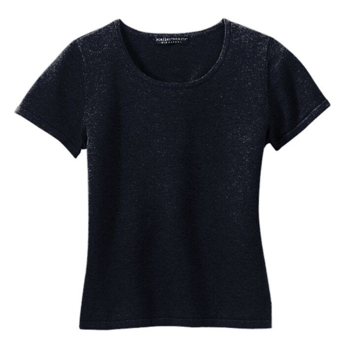 Port Authority® - Ladies Fine-Gauge Short Sleeve Scoop Neck Sweater. LSW282 Thumbnail