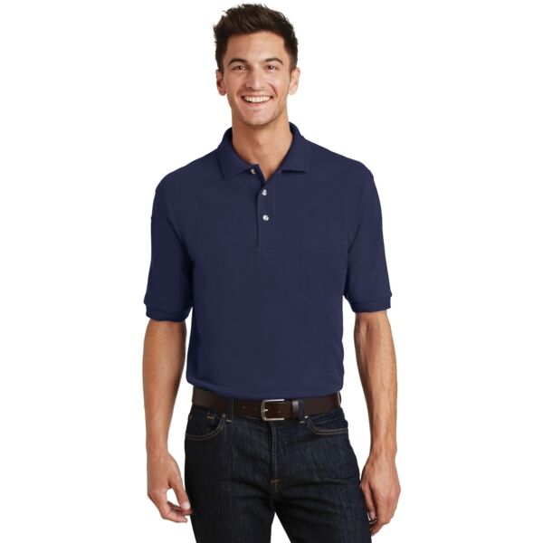 Port Authority® - Pique Knit Polo with Pocket. K420P  Thumbnail