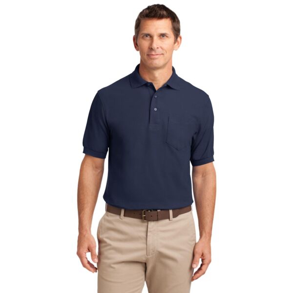 Port Authority® - Silk Touch™ Polo with Pocket. K500P  Thumbnail